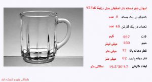فروش عمده لیوان بلور اصفهان